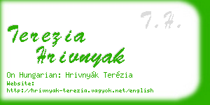 terezia hrivnyak business card